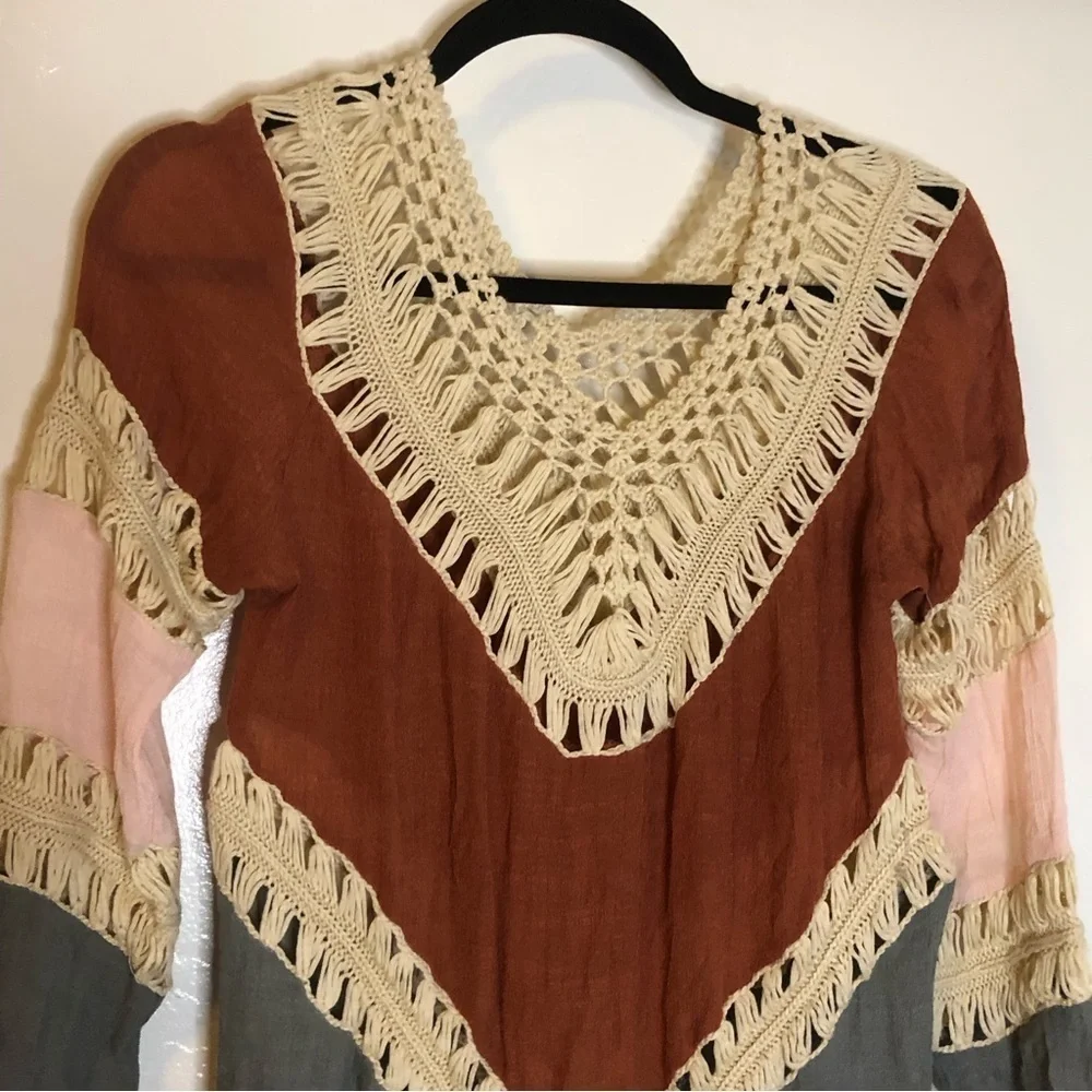 Rust And Blue Color Coverup Unbranded Small-Medium - Picture 2 of 5